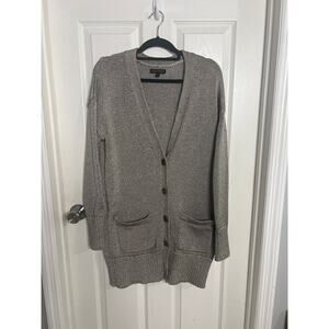 Beautiful Banana Republic Metallic brownish Cardigan size L.Great heavy material